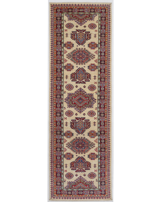 Kazak 2' 7" X 8' 4" Hand Knotted Wool Rug 2' 7" X 8' 4" (79 X 254) / Ivory / Wool