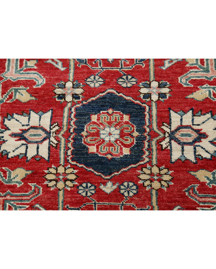 Kazak 3' 0" X 8' 6" Hand Knotted Wool Rug 3' 0" X 8' 6" (91 X 259) / Red / Wool