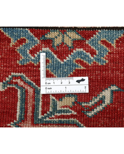 Kazak 3' 0" X 8' 6" Hand Knotted Wool Rug 3' 0" X 8' 6" (91 X 259) / Red / Wool