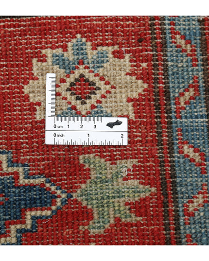 Kazak 2' 7" X 9' 7" Hand Knotted Wool Rug 2' 7" X 9' 7" (79 X 292) / Red / Wool