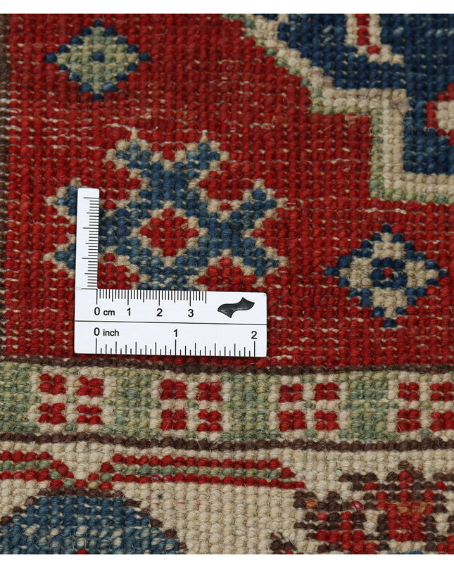 Kazak 2' 8" X 9' 8" Hand Knotted Wool Rug 2' 8" X 9' 8" (81 X 295) / Red / Wool