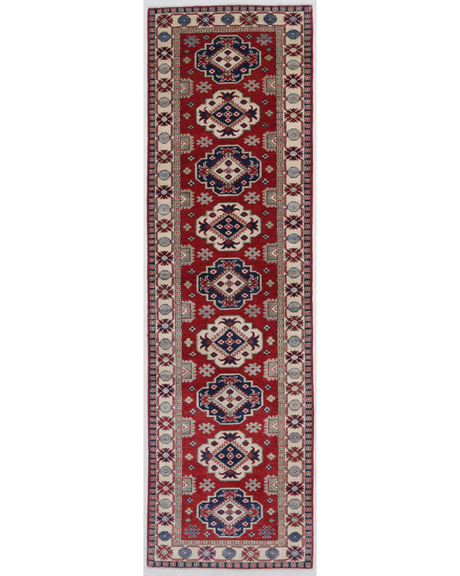 Kazak 2' 8" X 9' 8" Hand Knotted Wool Rug 2' 8" X 9' 8" (81 X 295) / Red / Wool