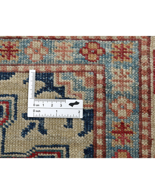 Kazak 3' 10" X 5' 10" Hand Knotted Wool Rug 3' 10" X 5' 10" (117 X 178) / Red / Wool