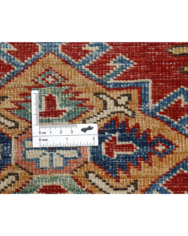 Kazak 2' 8" X 9' 6" Hand Knotted Wool Rug 2' 8" X 9' 6" (81 X 290) / Red / Wool