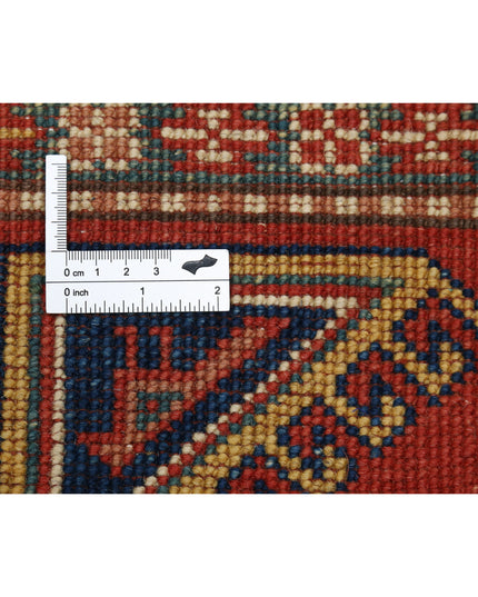 Kazak 4' 10" X 6' 4" Hand Knotted Wool Rug 4' 10" X 6' 4" (147 X 193) / Red / Wool