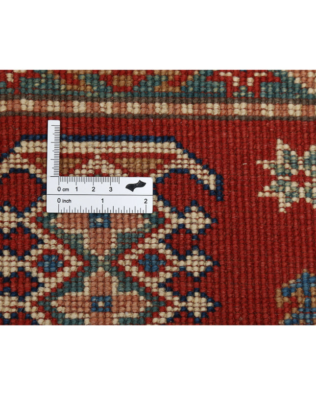 Kazak 4' 11" X 6' 3" Hand Knotted Wool Rug 4' 11" X 6' 3" (150 X 191) / Red / Wool