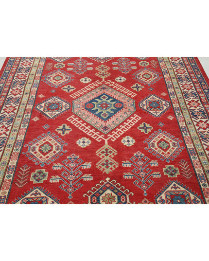 Kazak 6' 6" X 9' 4" Hand Knotted Wool Rug 6' 6" X 9' 4" (198 X 284) / Red / Wool