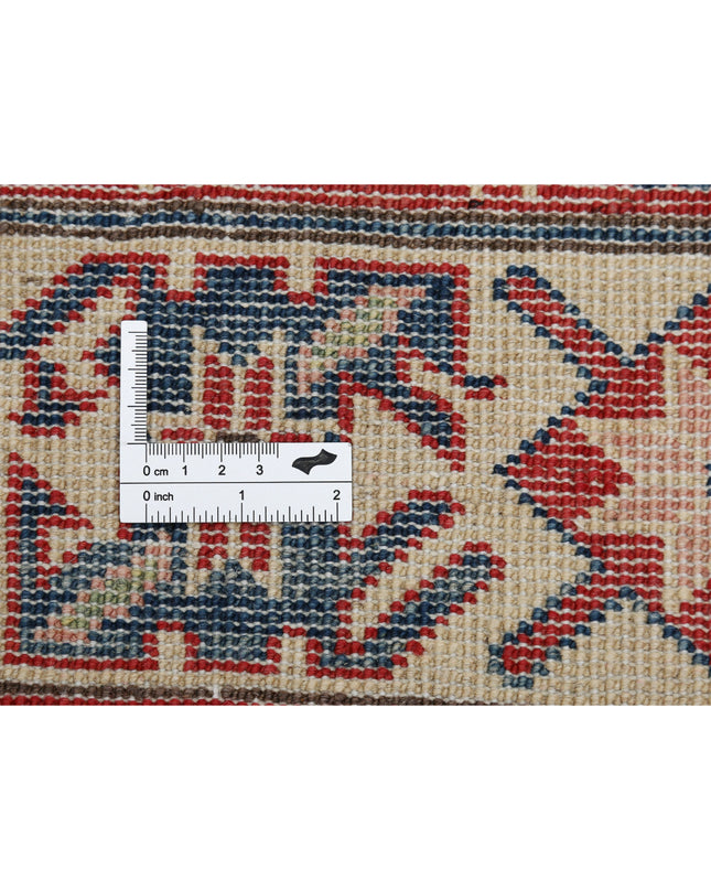 Kazak 6' 6" X 9' 4" Hand Knotted Wool Rug 6' 6" X 9' 4" (198 X 284) / Red / Wool