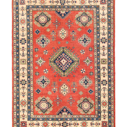 Kazak 6' 0" X 8' 7" Hand Knotted Wool Rug 6' 0" X 8' 7" (183 X 262) / Red / Wool