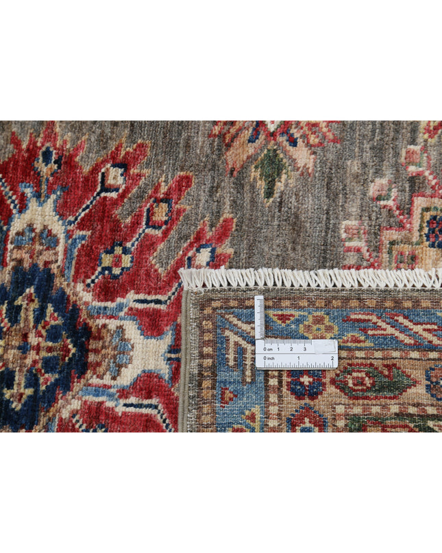 Kazak 9' 10" X 13' 5" Hand Knotted Wool Rug 9' 10" X 13' 5" (300 X 409) / Grey / Wool
