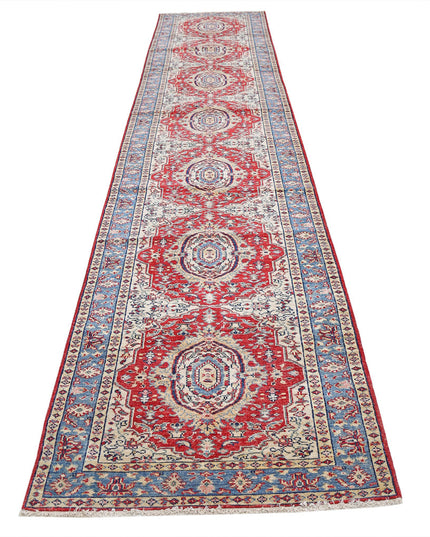 Kazak 2' 8" X 13' 9" Hand Knotted Wool Rug 2' 8" X 13' 9" (81 X 419) / Red / Wool