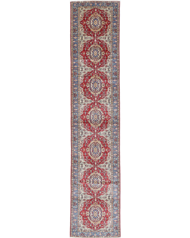 Kazak 2' 8" X 13' 9" Hand Knotted Wool Rug 2' 8" X 13' 9" (81 X 419) / Red / Wool