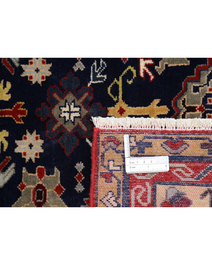 Kazak 4' 3" X 5' 9" Hand Knotted Wool Rug 4' 3" X 5' 9" (130 X 175) / Blue / Wool