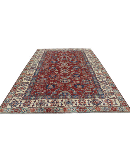 Kazak 7' 11" X 11' 6" Hand Knotted Wool Rug 7' 11" X 11' 6" (241 X 351) / Red / Wool