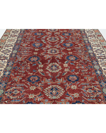 Kazak 7' 11" X 11' 6" Hand Knotted Wool Rug 7' 11" X 11' 6" (241 X 351) / Red / Wool