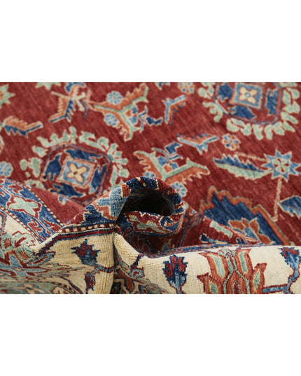 Kazak 7' 11" X 11' 6" Hand Knotted Wool Rug 7' 11" X 11' 6" (241 X 351) / Red / Wool