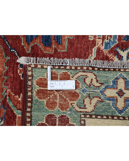 Kazak 7' 11" X 11' 6" Hand Knotted Wool Rug 7' 11" X 11' 6" (241 X 351) / Red / Wool