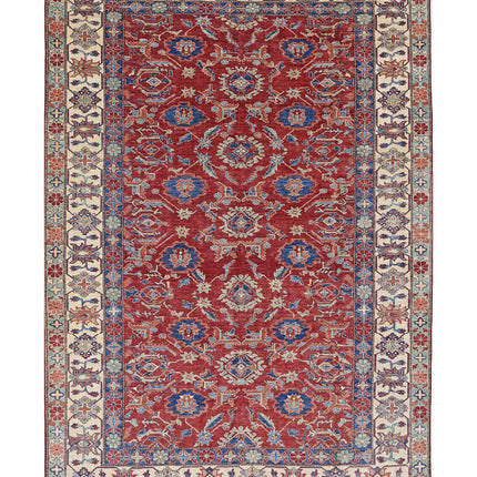 Kazak 7' 11" X 11' 6" Hand Knotted Wool Rug 7' 11" X 11' 6" (241 X 351) / Red / Wool
