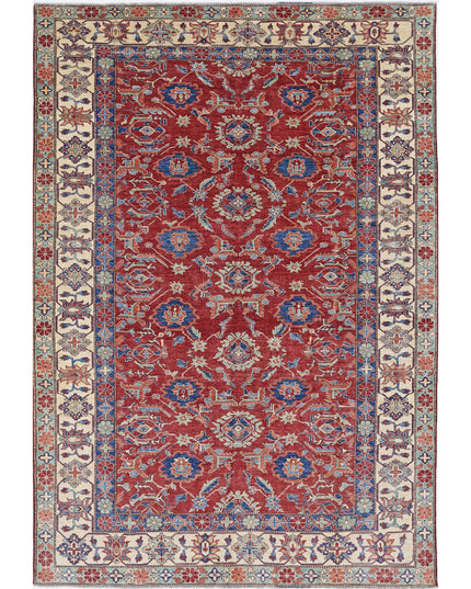 Kazak 7' 11" X 11' 6" Hand Knotted Wool Rug 7' 11" X 11' 6" (241 X 351) / Red / Wool