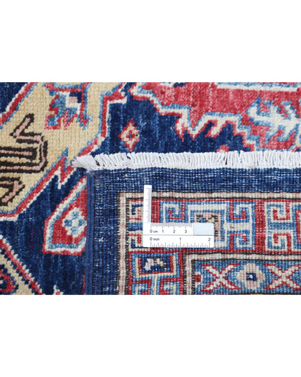 Kazak 8' 1" X 11' 5" Hand Knotted Wool Rug 8' 1" X 11' 5" (246 X 348) / Blue / Wool