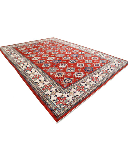 Kazak 11' 7" X 16' 4" Hand Knotted Wool Rug 11' 7" X 16' 4" (353 X 498) / Red / Wool