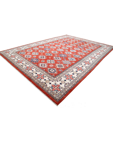 Kazak 11' 7" X 16' 4" Hand Knotted Wool Rug 11' 7" X 16' 4" (353 X 498) / Red / Wool