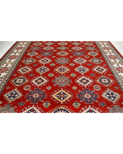 Kazak 11' 7" X 16' 4" Hand Knotted Wool Rug 11' 7" X 16' 4" (353 X 498) / Red / Wool