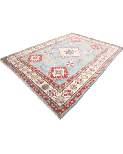 Kazak 8' 2" X 11' 6" Hand Knotted Wool Rug 8' 2" X 11' 6" (249 X 351) / Blue / Wool