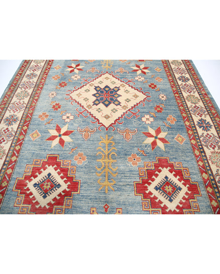 Kazak 8' 2" X 11' 6" Hand Knotted Wool Rug 8' 2" X 11' 6" (249 X 351) / Blue / Wool