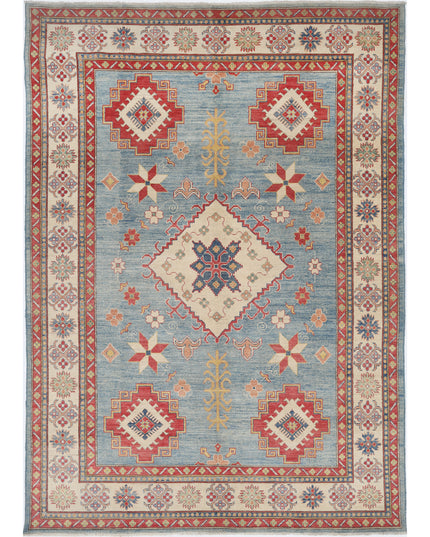 Kazak 8' 2" X 11' 6" Hand Knotted Wool Rug 8' 2" X 11' 6" (249 X 351) / Blue / Wool