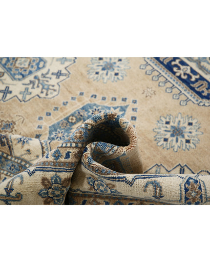 Kazak 6' 6" X 9' 9" Hand Knotted Wool Rug 6' 6" X 9' 9" (198 X 297) / Taupe / Wool