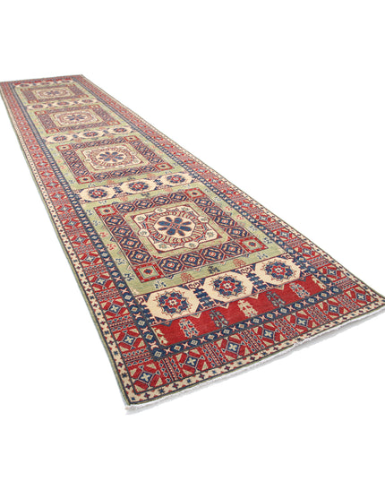 Kazak 4' 10" X 19' 4" Hand Knotted Wool Rug 4' 10" X 19' 4" (147 X 589) / Red / Wool