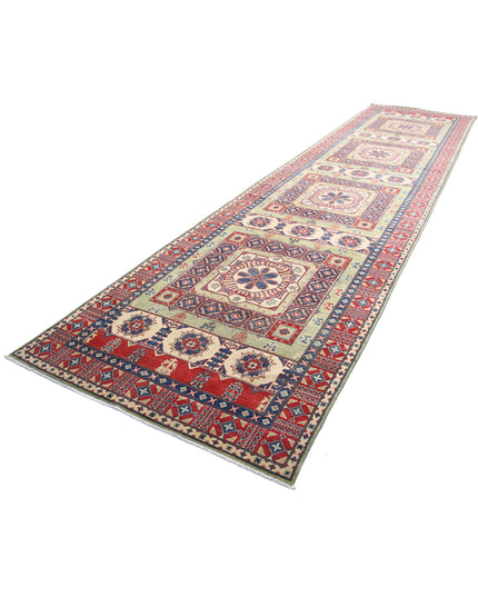 Kazak 4' 10" X 19' 4" Hand Knotted Wool Rug 4' 10" X 19' 4" (147 X 589) / Red / Wool