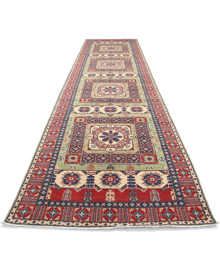 Kazak 4' 10" X 19' 4" Hand Knotted Wool Rug 4' 10" X 19' 4" (147 X 589) / Red / Wool