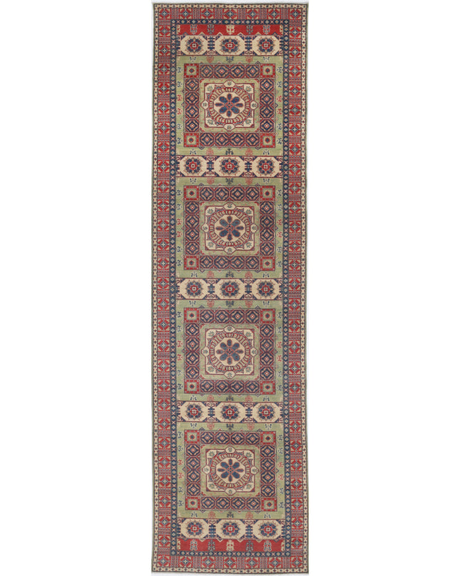 Kazak 4' 10" X 19' 4" Hand Knotted Wool Rug 4' 10" X 19' 4" (147 X 589) / Red / Wool