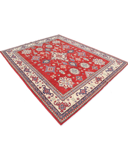 Kazak 8' 0" X 9' 9" Hand Knotted Wool Rug 8' 0" X 9' 9" (244 X 297) / Red / Wool