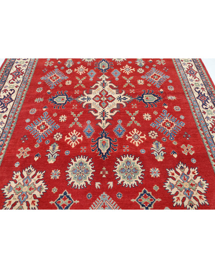 Kazak 8' 0" X 9' 9" Hand Knotted Wool Rug 8' 0" X 9' 9" (244 X 297) / Red / Wool