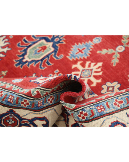 Kazak 8' 0" X 9' 9" Hand Knotted Wool Rug 8' 0" X 9' 9" (244 X 297) / Red / Wool