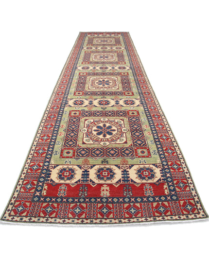 Kazak 4' 11" X 19' 5" Hand Knotted Wool Rug 4' 11" X 19' 5" (150 X 592) / Red / Wool