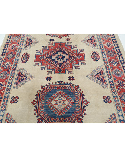 Kazak 6' 3" X 9' 2" Hand Knotted Wool Rug 6' 3" X 9' 2" (191 X 280) / Ivory / Wool