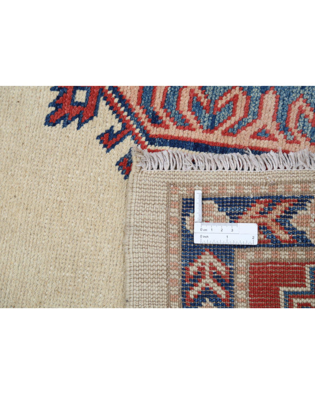 Kazak 6' 3" X 9' 2" Hand Knotted Wool Rug 6' 3" X 9' 2" (191 X 280) / Ivory / Wool
