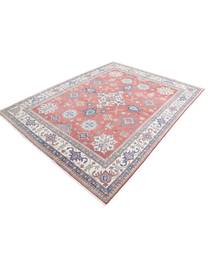 Kazak 7' 4" X 9' 3" Hand Knotted Wool Rug 7' 4" X 9' 3" (223 X 282) / Red / Wool