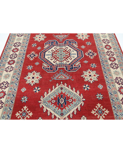 Kazak 6' 9" X 9' 9" Hand Knotted Wool Rug 6' 9" X 9' 9" (206 X 297) / Red / Wool