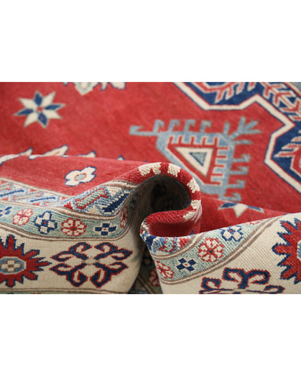 Kazak 6' 9" X 9' 9" Hand Knotted Wool Rug 6' 9" X 9' 9" (206 X 297) / Red / Wool