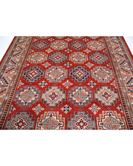 Kazak 8' 2" X 11' 3" Hand Knotted Wool Rug 8' 2" X 11' 3" (249 X 343) / Red / Wool