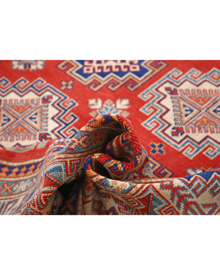 Kazak 8' 2" X 11' 3" Hand Knotted Wool Rug 8' 2" X 11' 3" (249 X 343) / Red / Wool