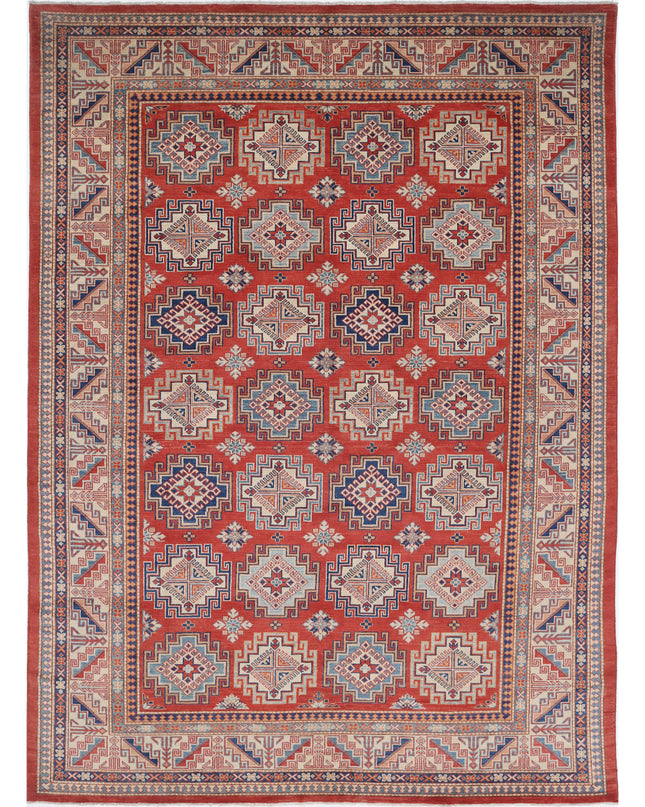 Kazak 8' 2" X 11' 3" Hand Knotted Wool Rug 8' 2" X 11' 3" (249 X 343) / Red / Wool