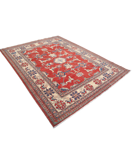 Kazak 6' 9" X 8' 9" Hand Knotted Wool Rug 6' 9" X 8' 9" (206 X 267) / Red / Wool
