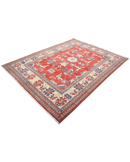 Kazak 6' 9" X 8' 9" Hand Knotted Wool Rug 6' 9" X 8' 9" (206 X 267) / Red / Wool