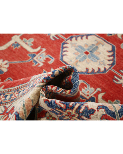Kazak 6' 9" X 8' 9" Hand Knotted Wool Rug 6' 9" X 8' 9" (206 X 267) / Red / Wool